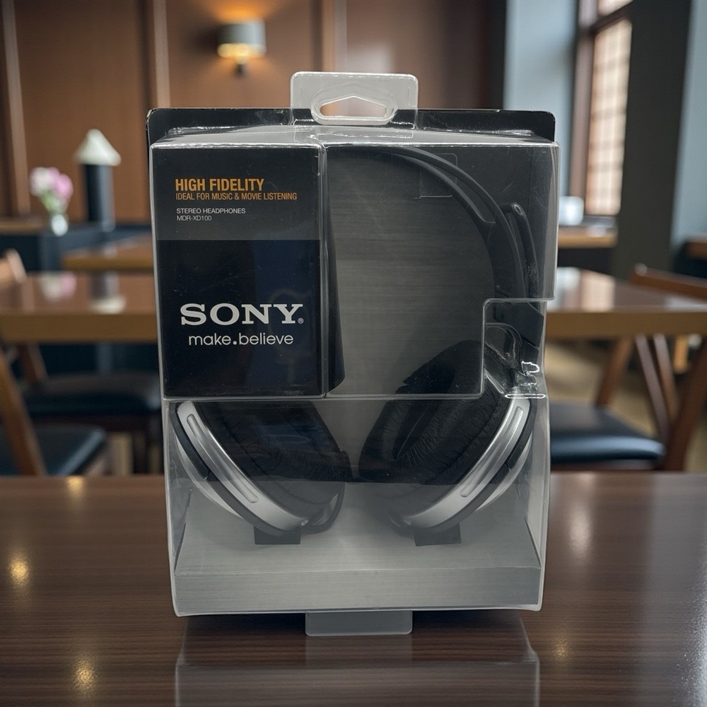 Sony MDRXD100 Stereo Headphones Long Cord MDR-XD100 NEW